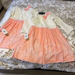 Pretty dress with over coat